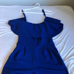 Blue jumpsuit